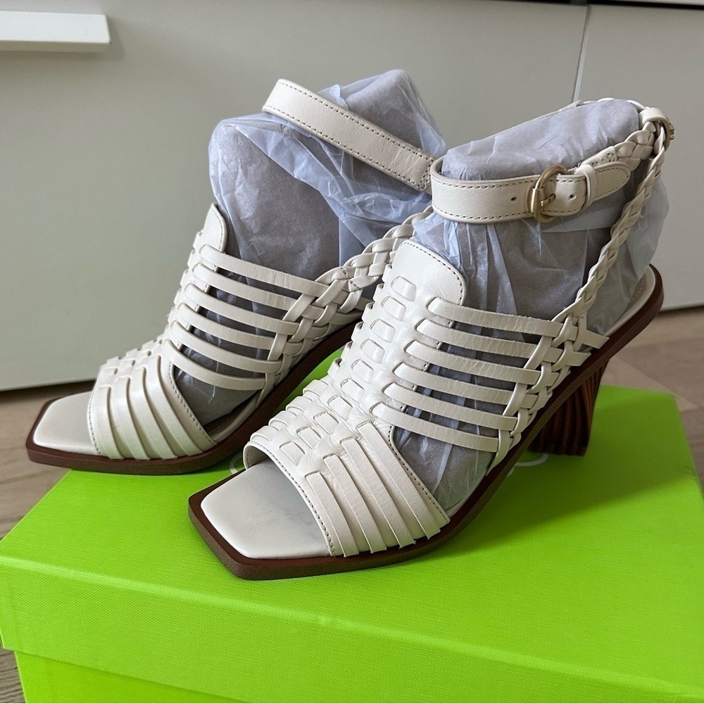 Sam Edelman Holland Heeled Sandals in Ivory - Picture 2 of 6